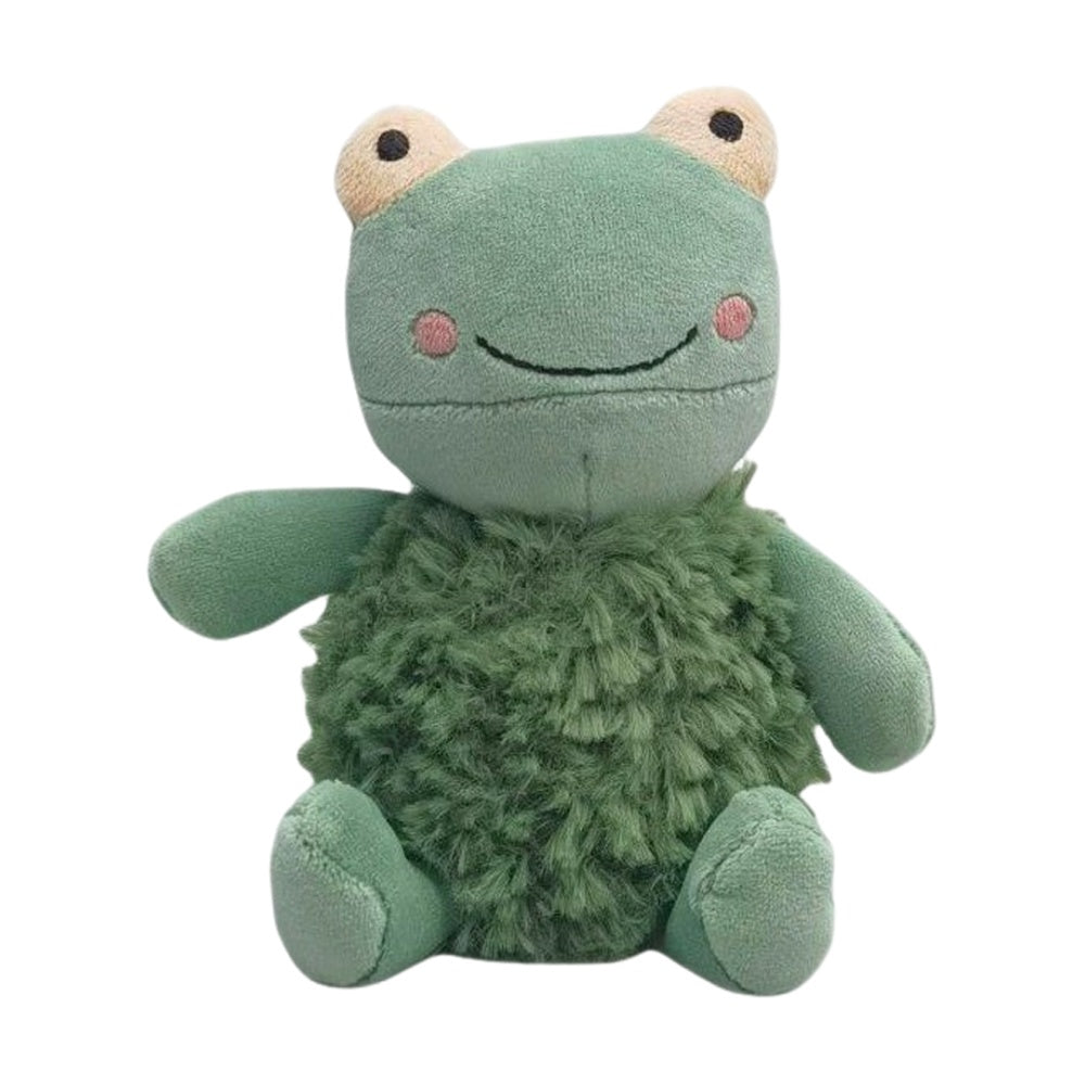 Urban Products Frog Rattle Green Textured Cuddly Plush Soft Toy 17cm