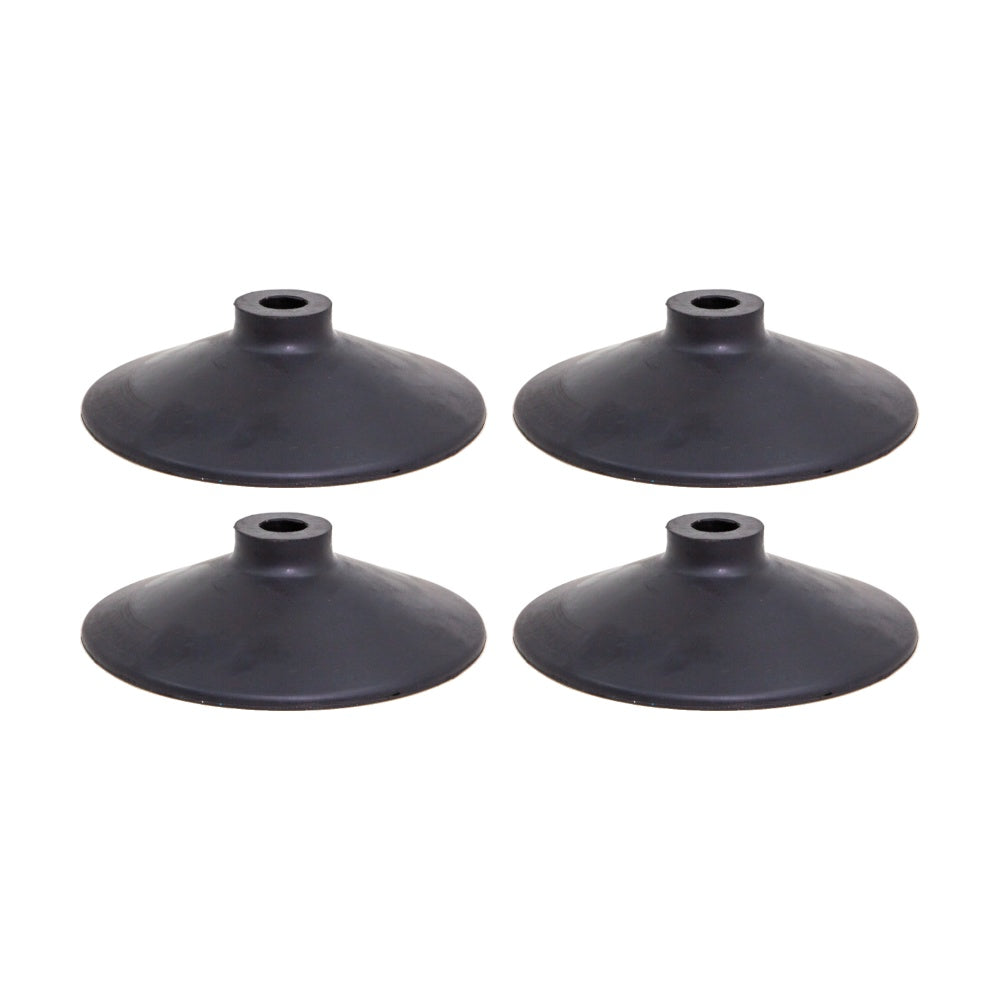 4PK Victor Sports Heavy Duty Rubber Soccer Corner Flag Agility Pole Base Black