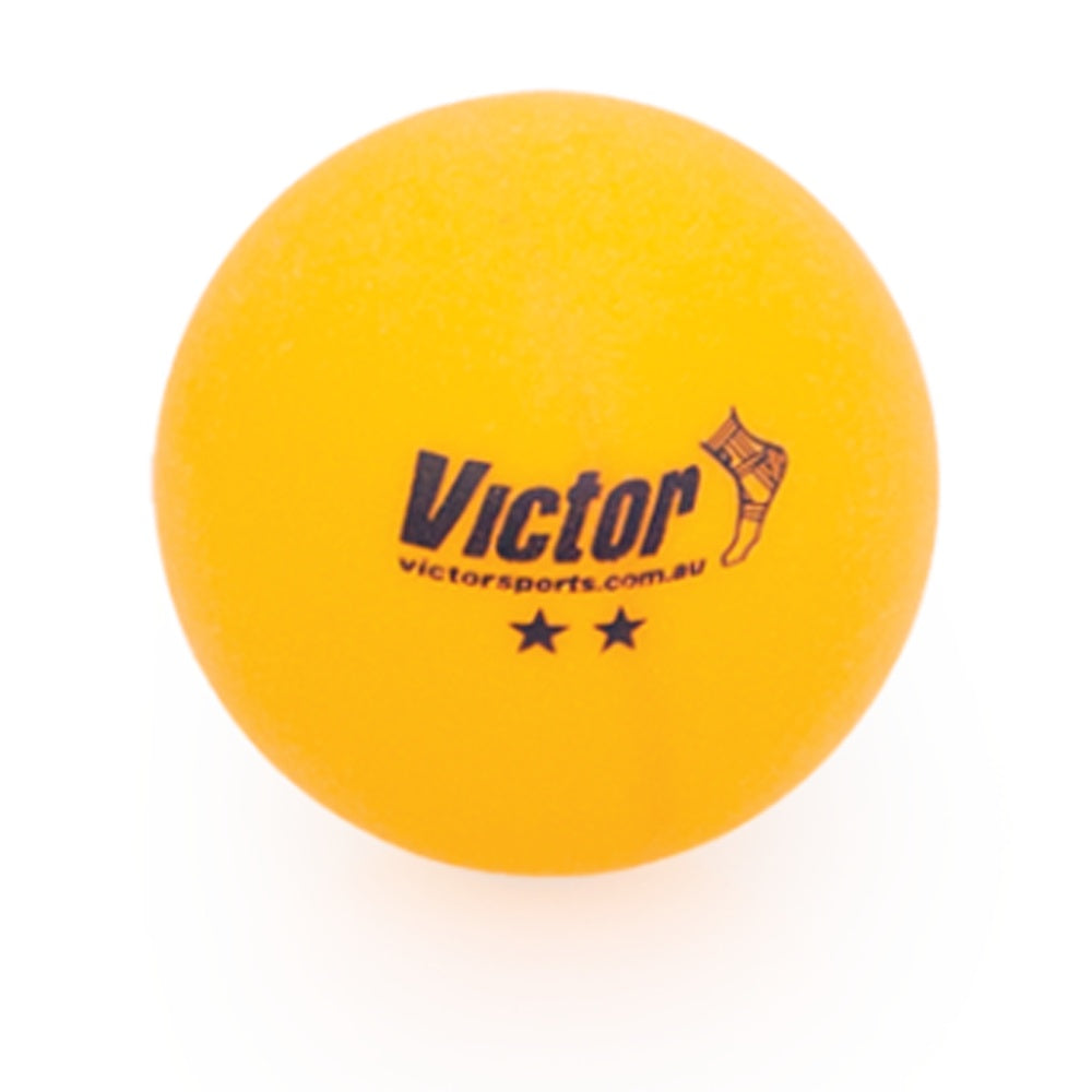 60pc Victor Table Tennis Balls Bucket 2-Star Storage Container Orange — image 4