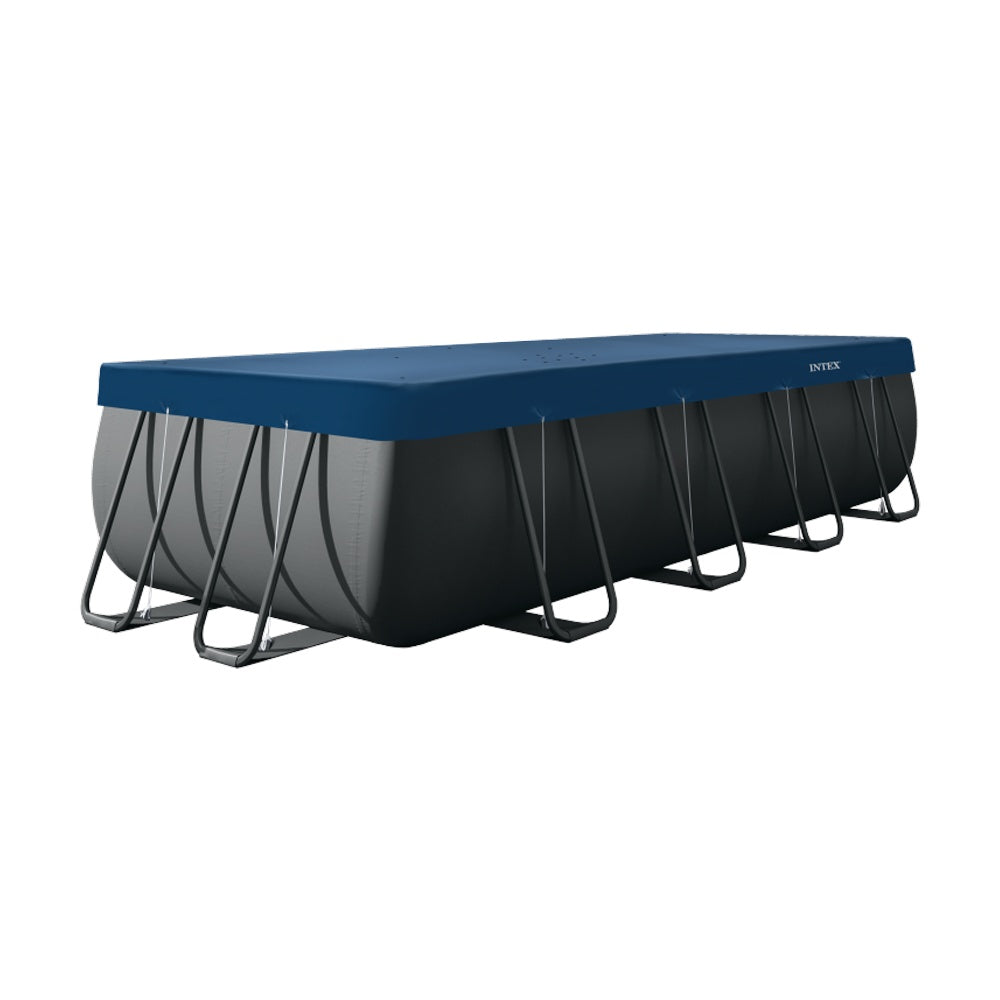 Intex 5.49x2.74m Rectangular All-Season Deluxe Pool Cover Blue UV Resistant