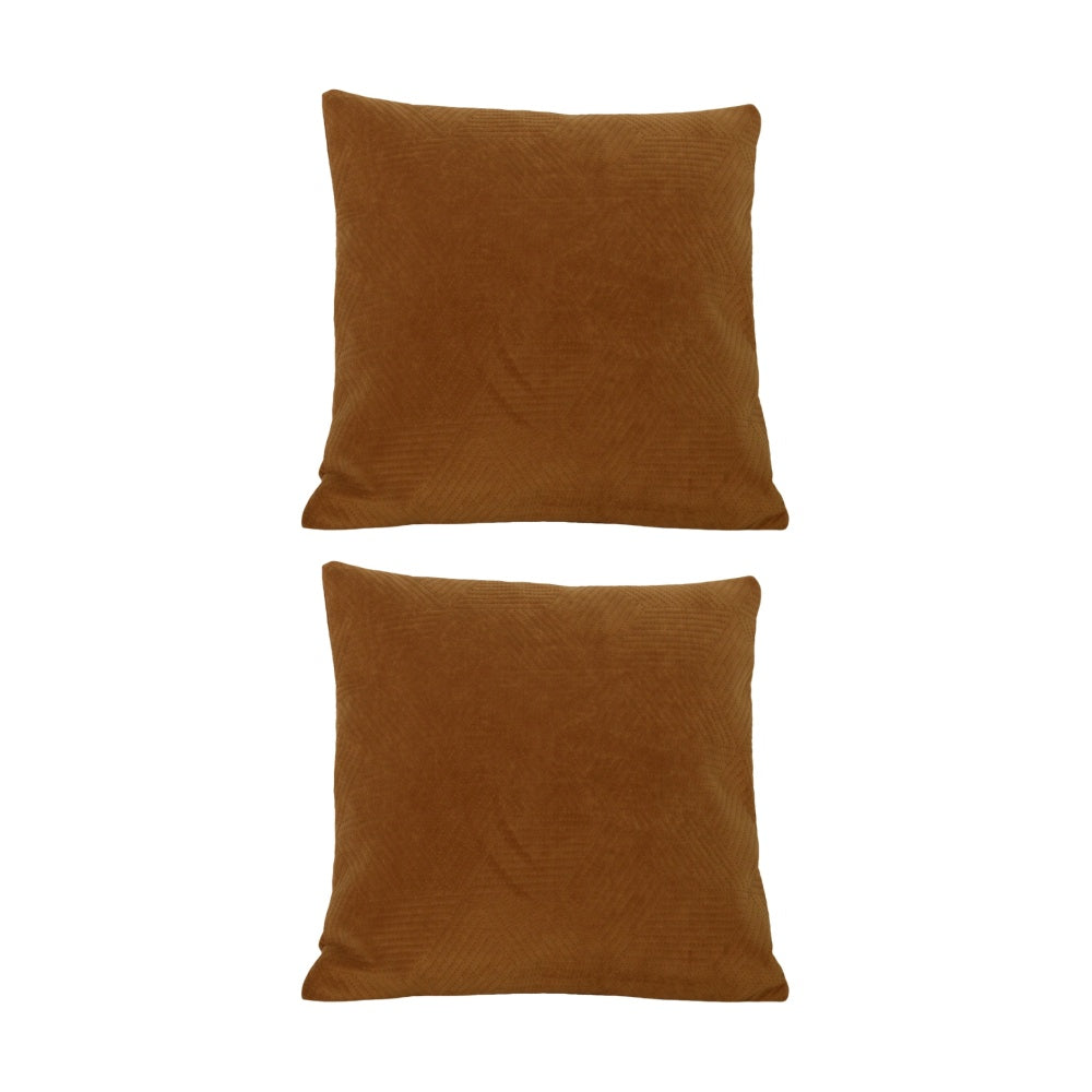 2PK Urban Style Decorative Cushion Throw Pillow Rust Lines 45x45cm