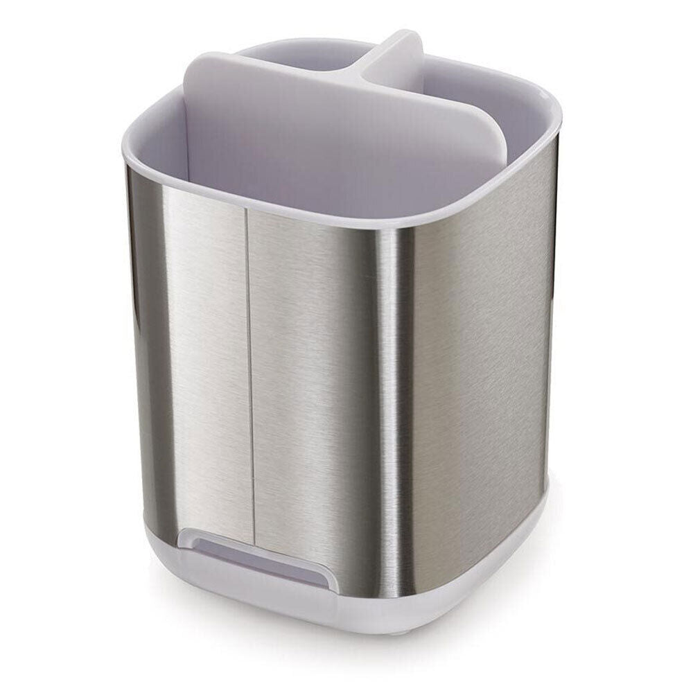 2PK Joseph Joseph EasyStore Steel Toothbrush Caddy - White/Silver