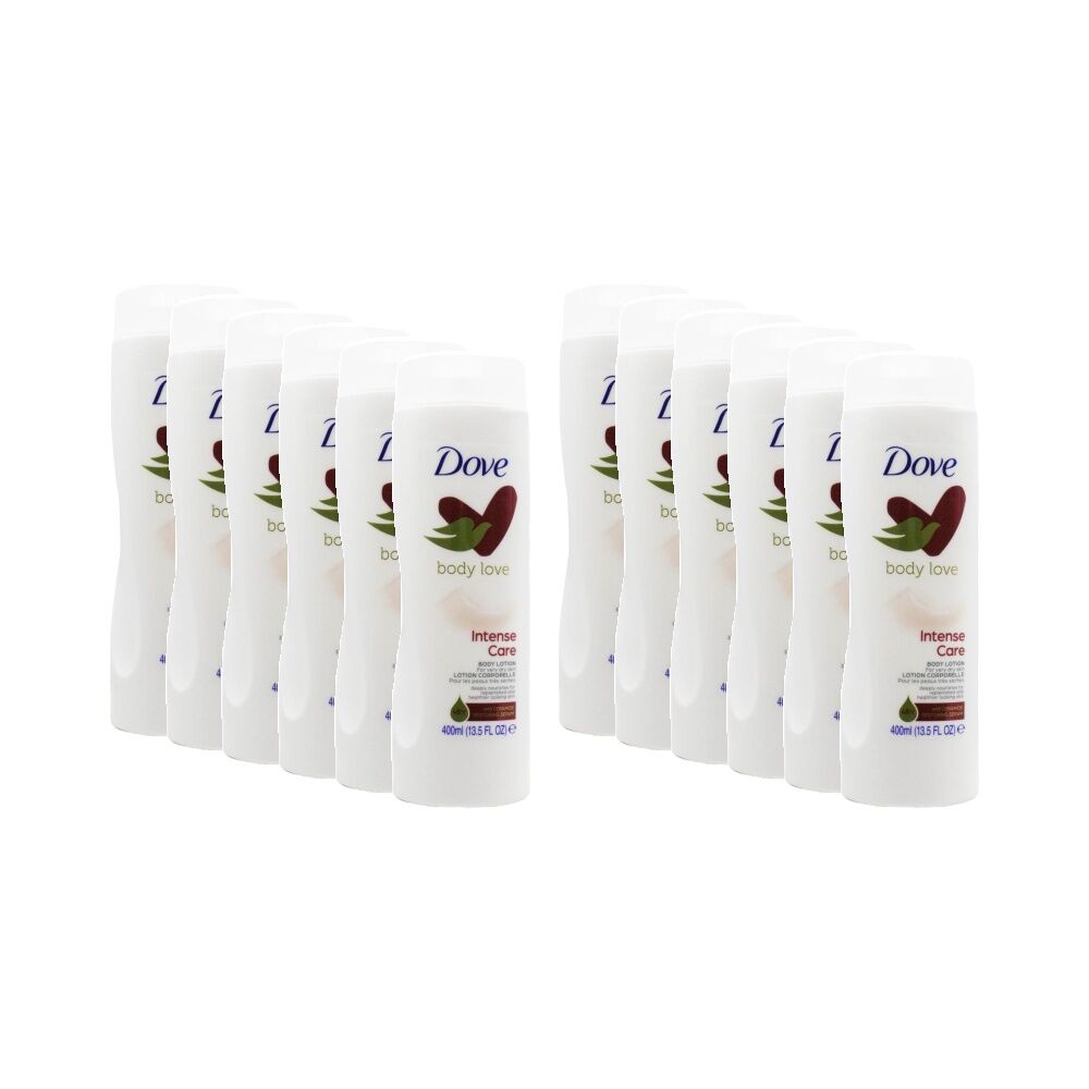 12PK Dove Body Love Intense Care Lotion for Very Dry Skin w/Ceramide Skincare 400ml