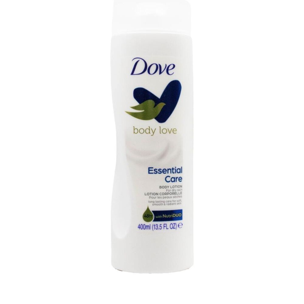 12PK Dove Body Love Essential Care Lotion for Dry Skin w/NutriDuo Skincare 400ml