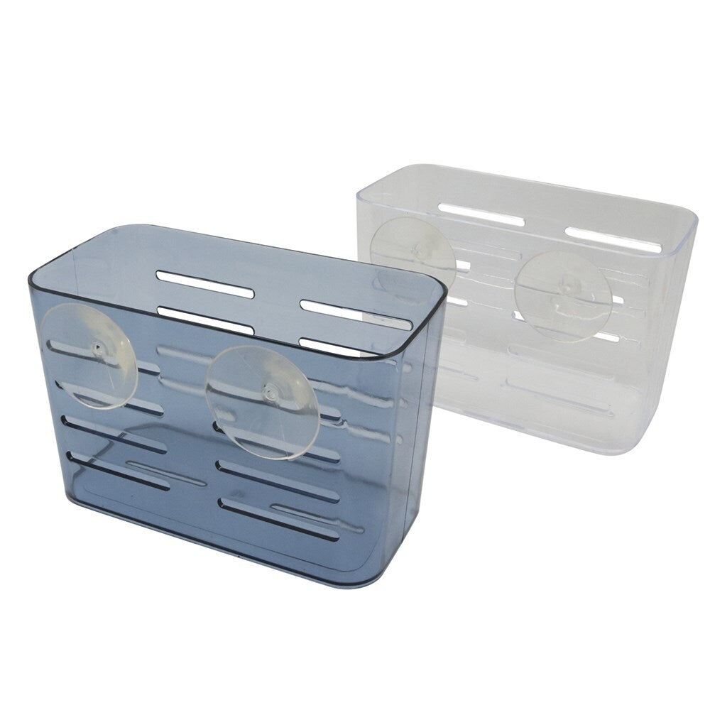 3PK Boxsweden Suction Bathroom Basket 18.5X9X12cm Assorted