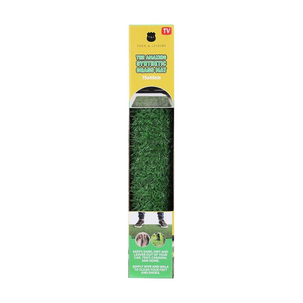 6PK Boxsweden The Amazing Synthetic Grass Mat 75x45cm Easy To Clean Versatile