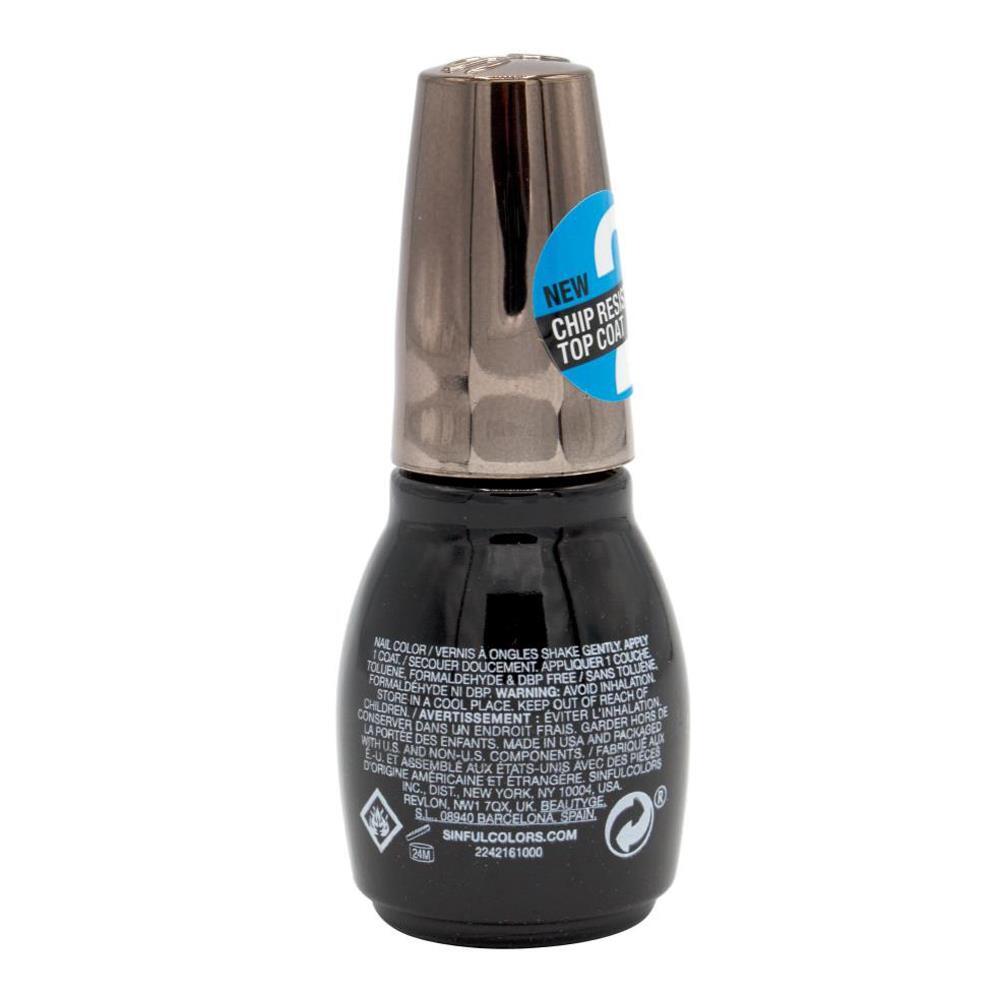 3PK Sinful Colors 15ml Nail Polish Shine Chip Resistant - 2644 Top Coat