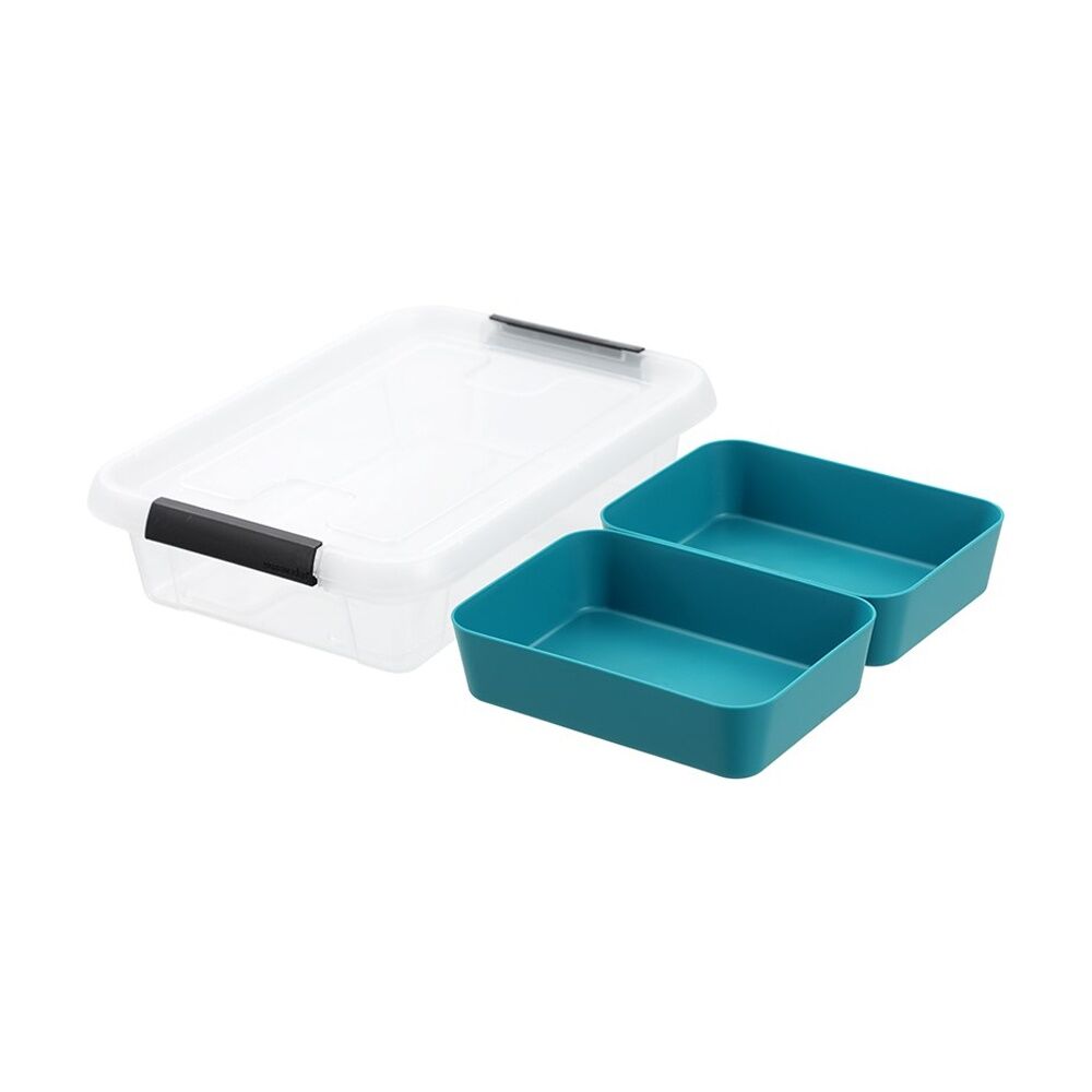 12PK Boxsweden Essentials Sort Box 2.7L Incl Trays Home Organisation Assorted