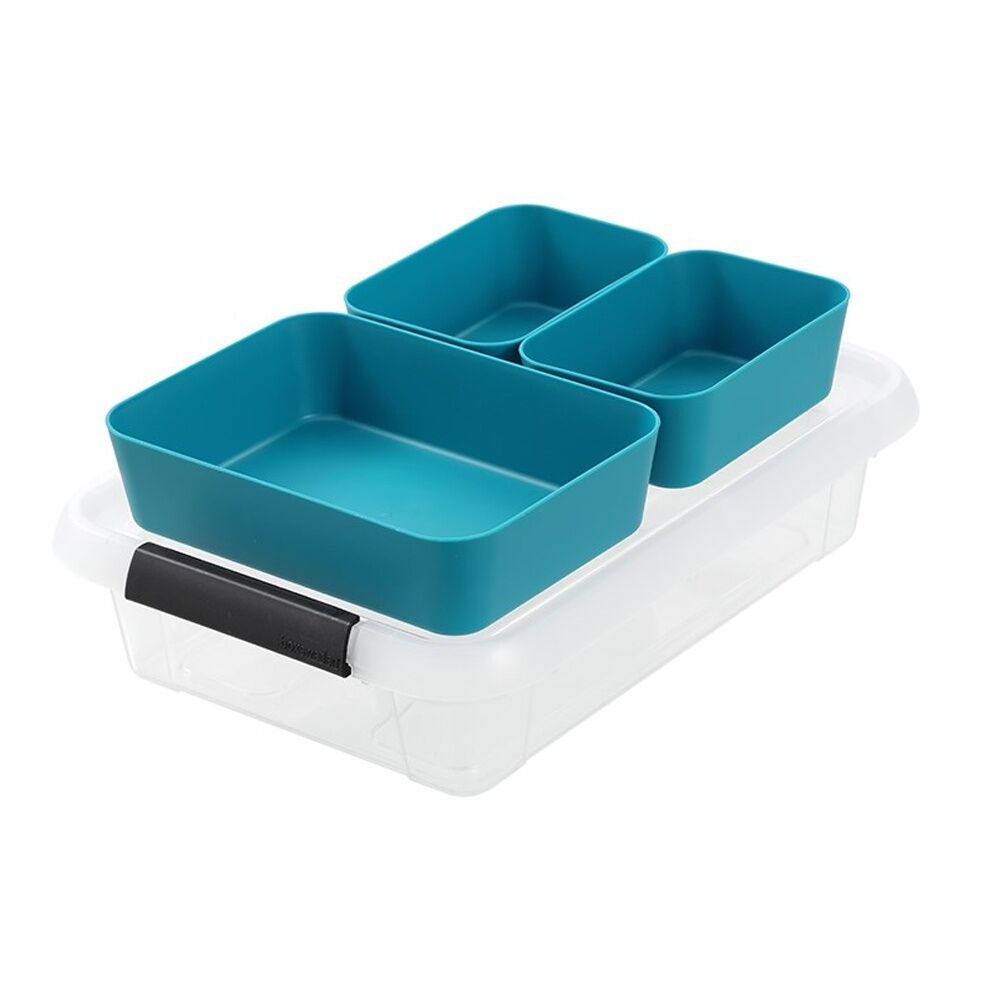 12PK Boxsweden Essentials Sort Box 2.7L Incl Trays Home Organisation Assorted