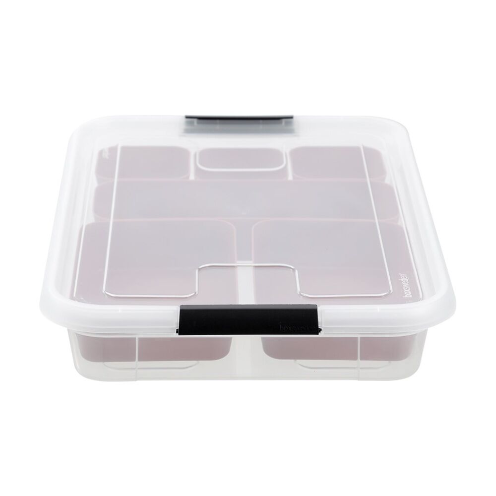 6PK Boxsweden Essentials Sort Box 5.7L Incl Trays Home Organisation Assorted