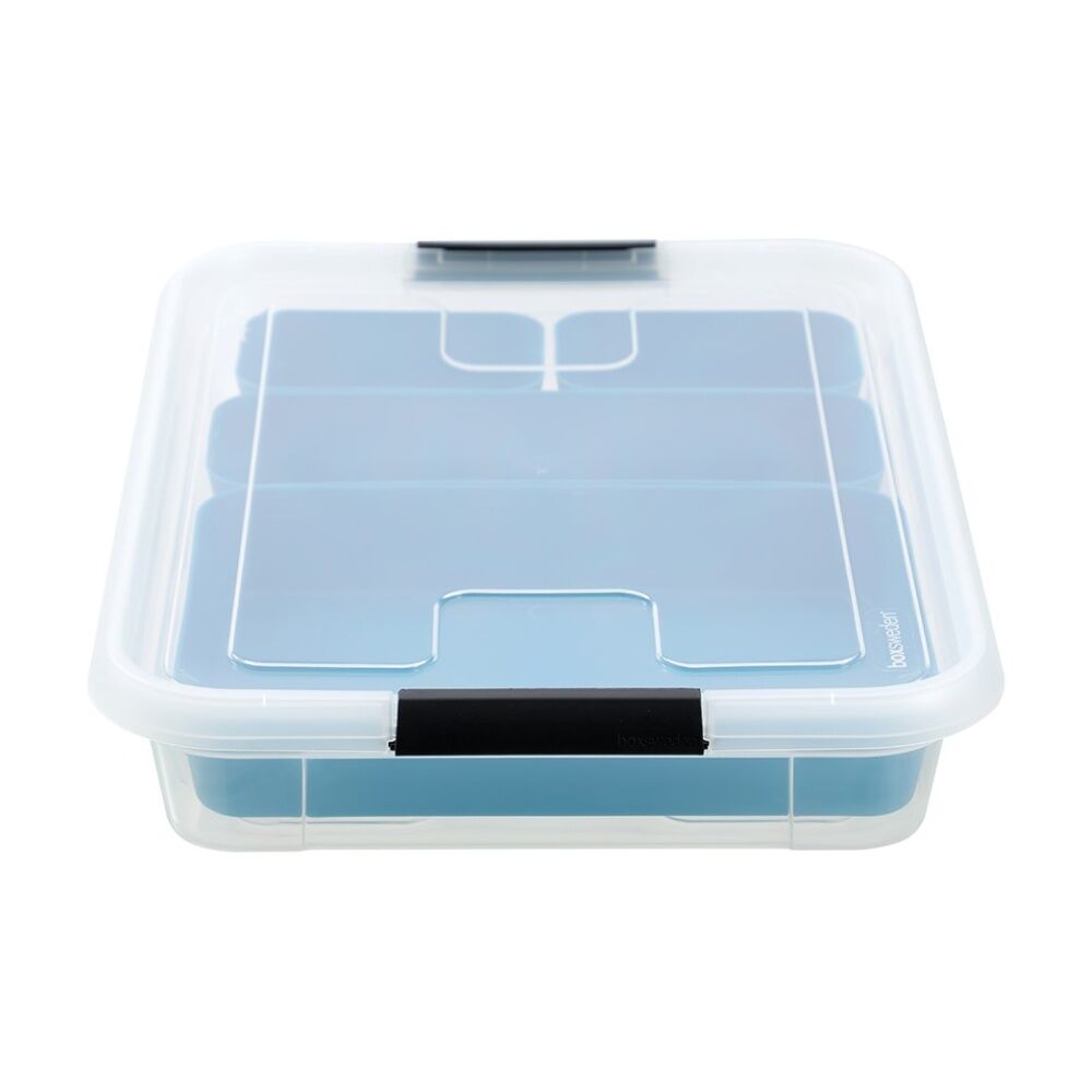 6PK Boxsweden Essentials Sort Box 5.7L Incl Trays Home Organisation Assorted