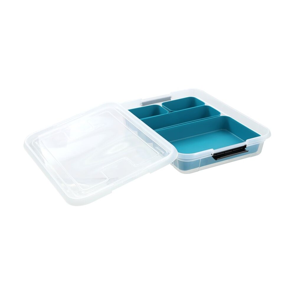 6PK Boxsweden Essentials Sort Box 5.7L Incl Trays Home Organisation Assorted