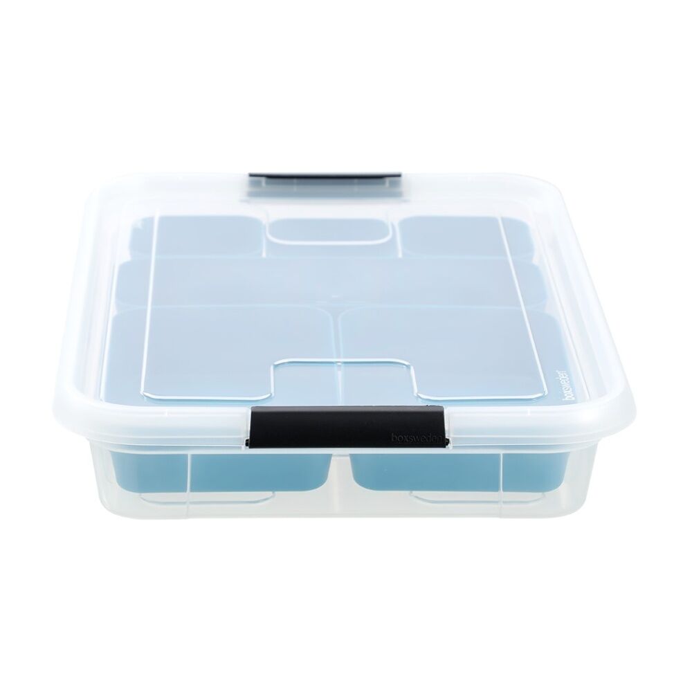 6PK Boxsweden Essentials Sort Box 5.7L Incl Trays Home Organisation Assorted