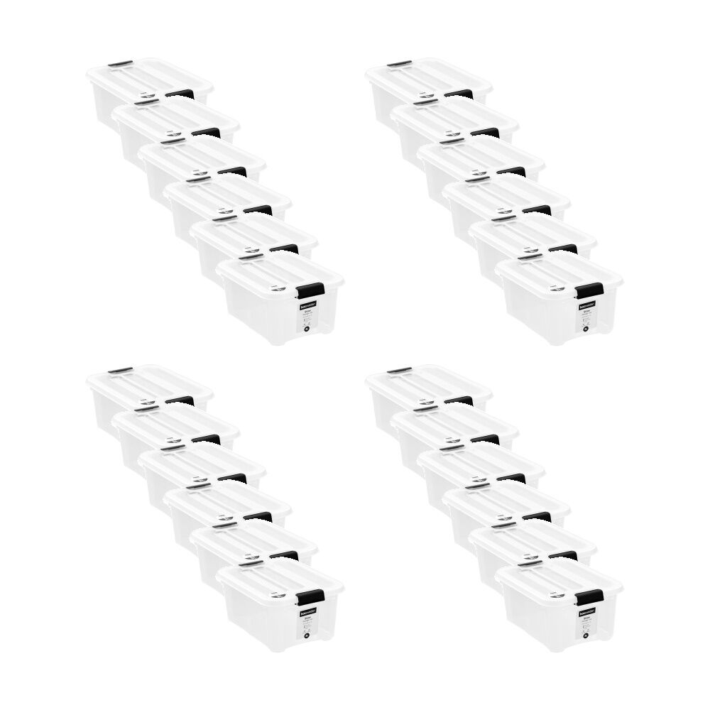 24PK Boxsweden Stow Storage Container 3L 23x17x10.5cm Home Organisation