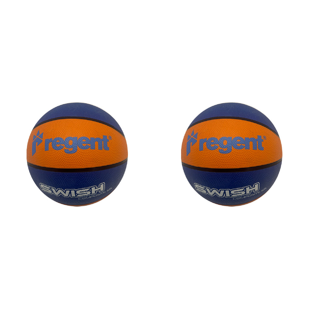 2PK Regent Swish Indoor/Outdoor Basketball Size 5 Orange/Blue
