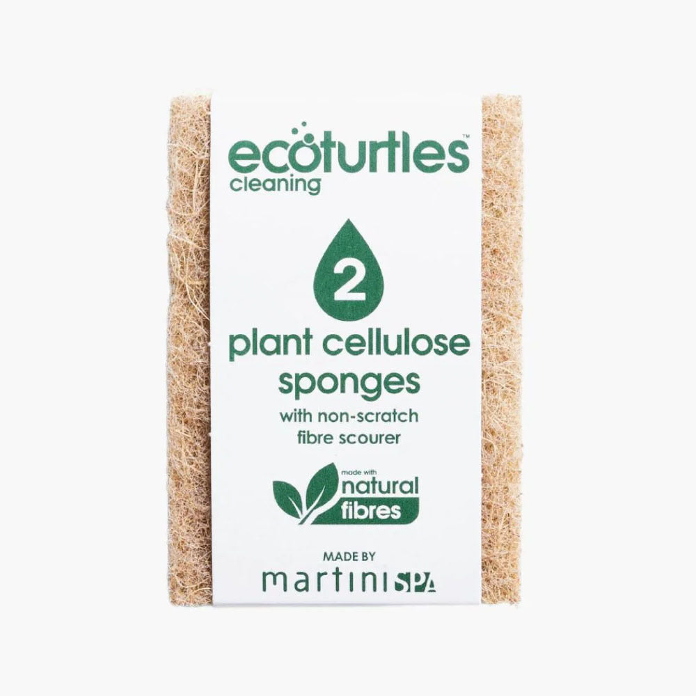 6x 2pc Eco Turtles Non Scratch Cellulose Kitchen Sponge