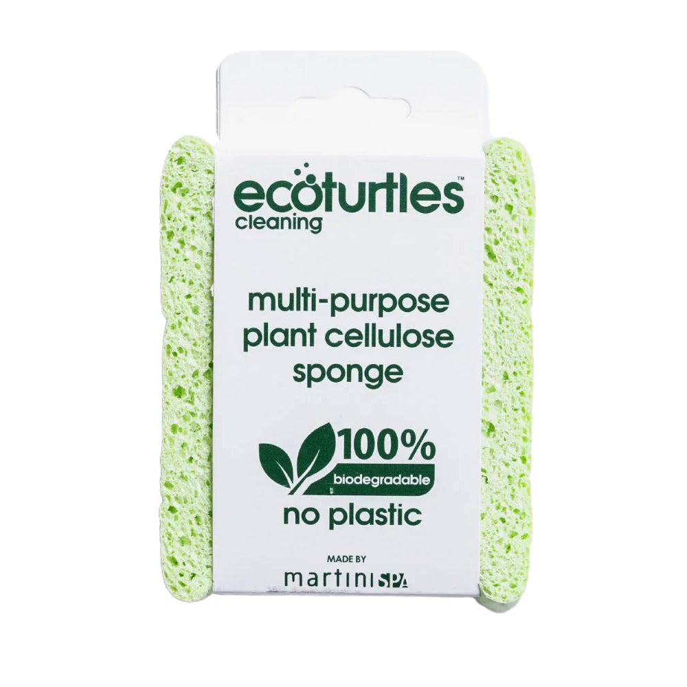 18PK Eco Turtles Multipurpose Cellulose Sponge Kitchen Cleaning