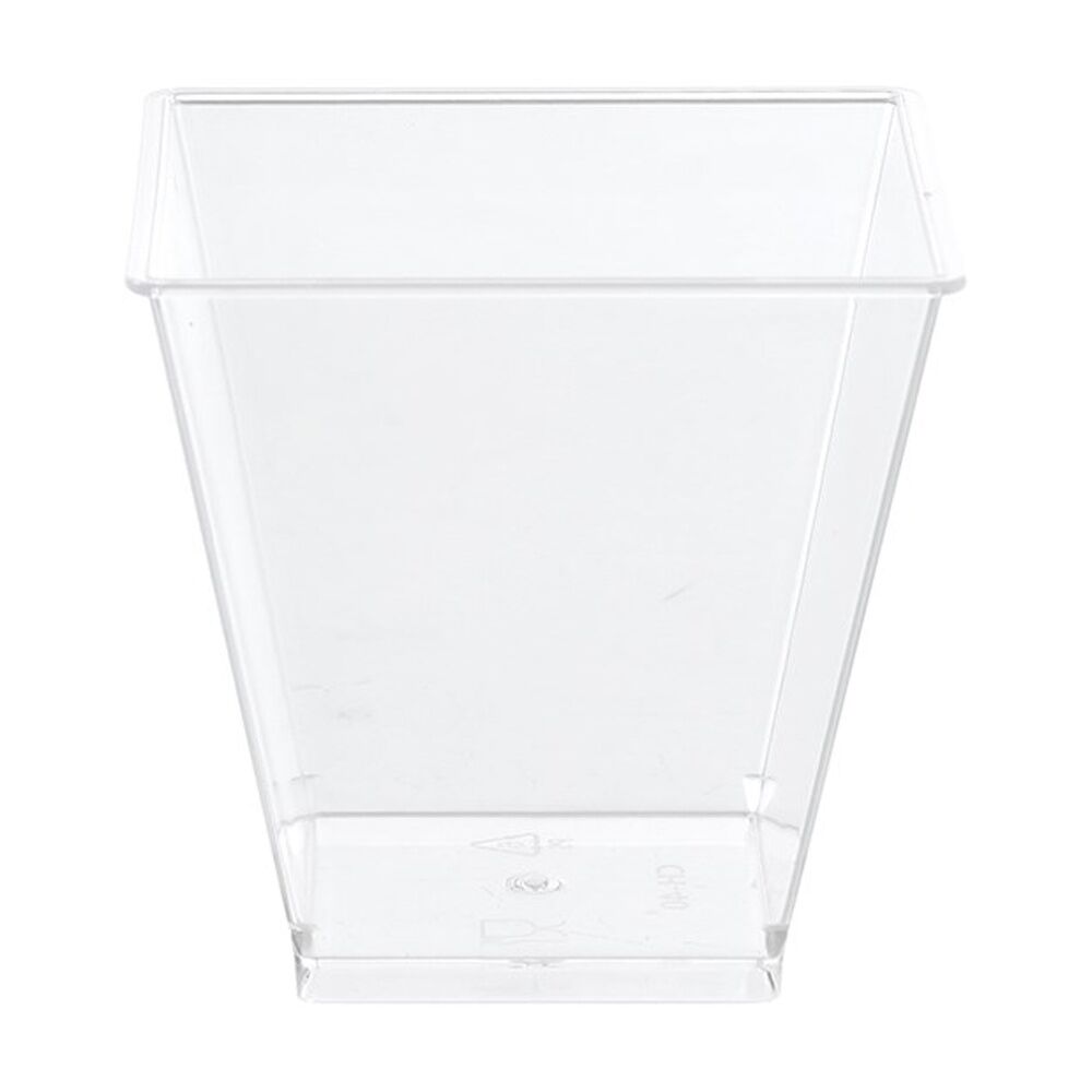24x 8pc Lemon and Lime Mini Luxe Square Dessert Cup 220ml Reusable Cups