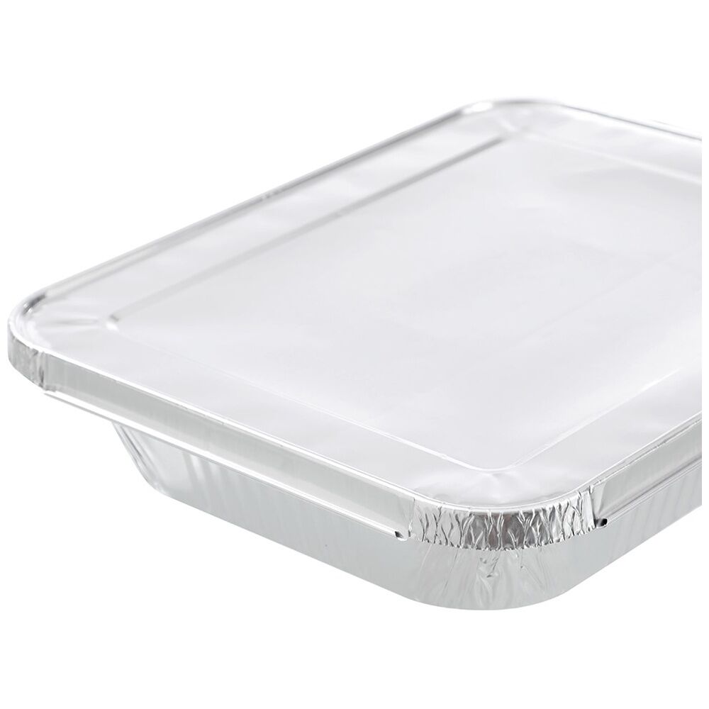 5x 5pc Lemon and Lime Foil Tray With Lid 32x26x6.5cm Kitchenware