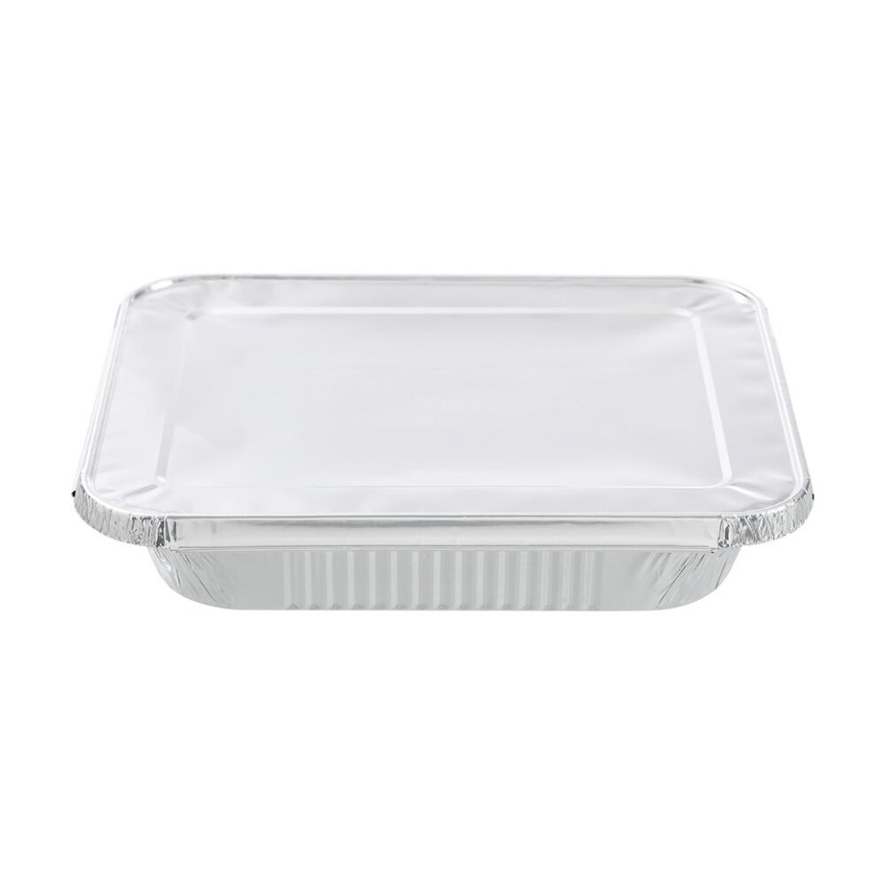 5x 5pc Lemon and Lime Foil Tray With Lid 32x26x6.5cm Kitchenware