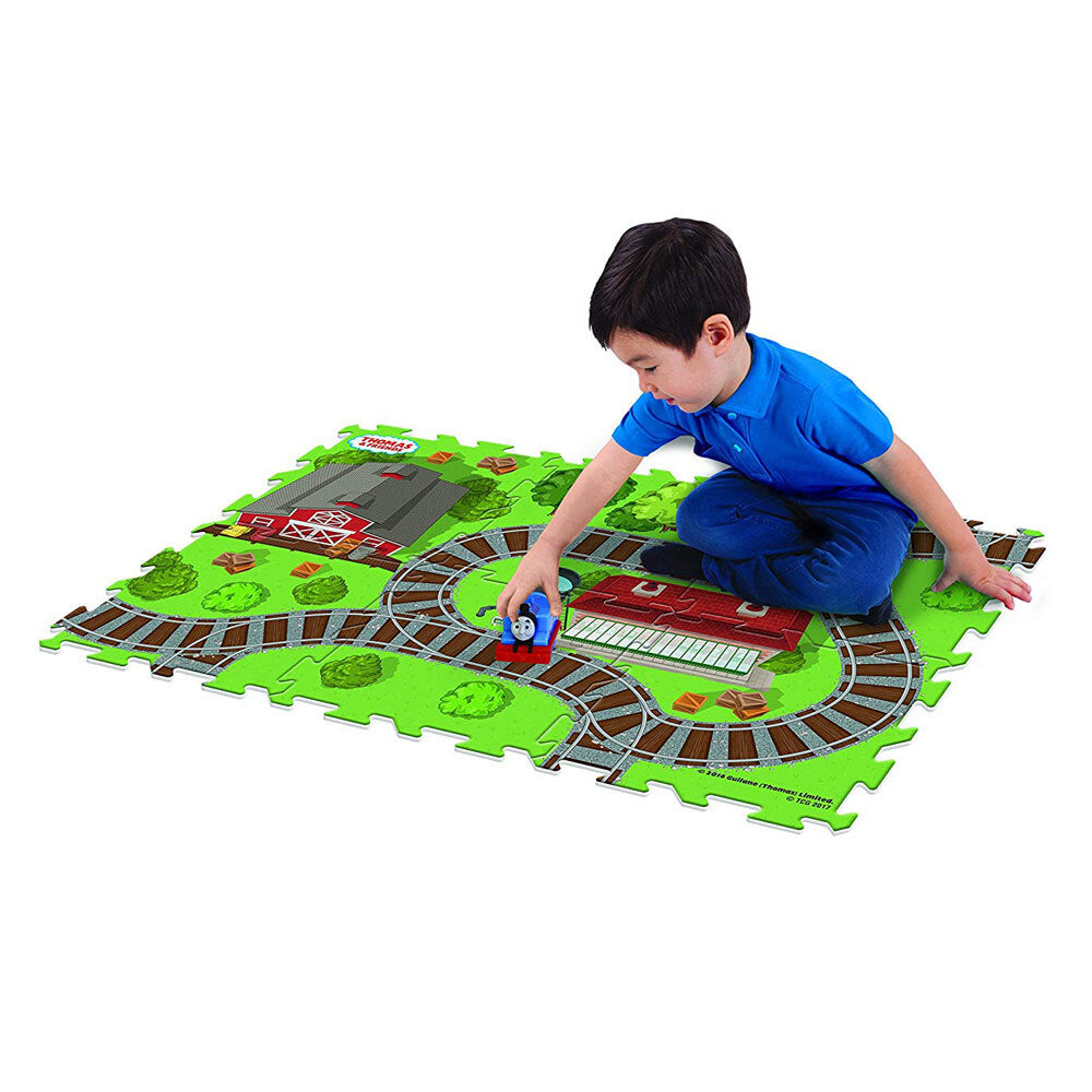 2PK Thomas & Friends 28" x 19" Megamat Playmat w/ 1 Assorted Vehicle