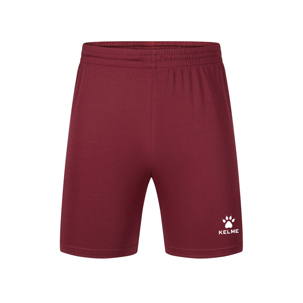 Kelme Sport Breathable Football Soccer Shorts Unisex Wine Red/White