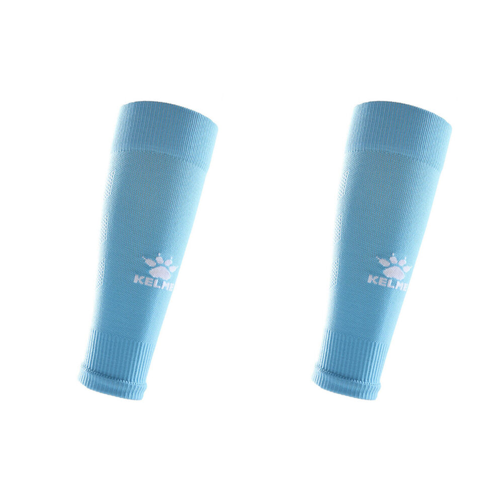 2PK Kelme Sport Footless Soccer Socks/Calf Sleeve Grip Sock Compatable Sky Blue