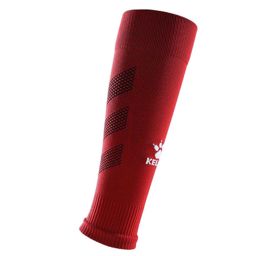 2PK Kelme Sport Footless Soccer Socks/Calf Sleeve Grip Sock Compatable Red