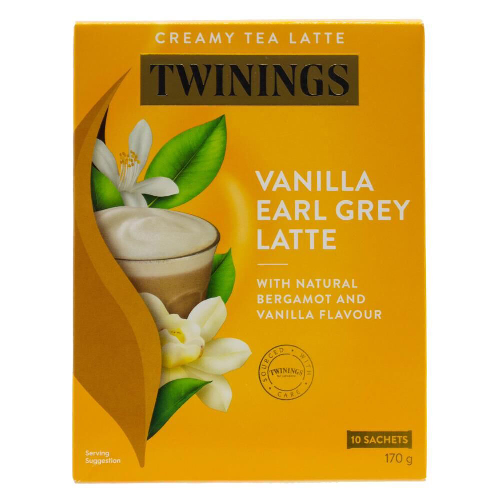 16x 10pc Twinings 17g Sachets Vanilla Earl Grey Creamy Tea Latte