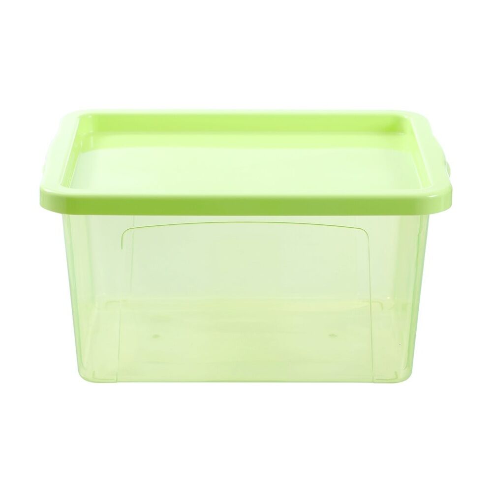 12PK Boxsweden Click Storage Box 20L Secure Lock Lid Home Organisation Assorted
