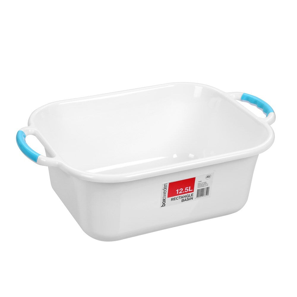3PK Boxsweden Basin Rectangular 12.5L Assorted