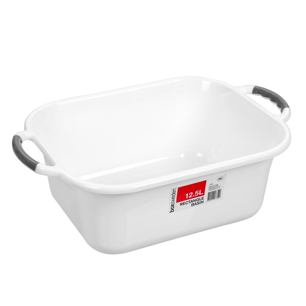 3PK Boxsweden Basin Rectangular 12.5L Assorted