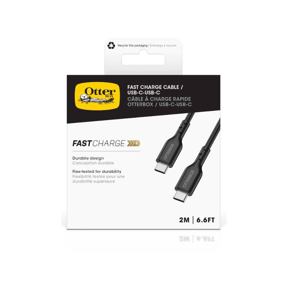 2PK OtterBox Standard Charging Cable USB-C/USB-PD 2m - Black