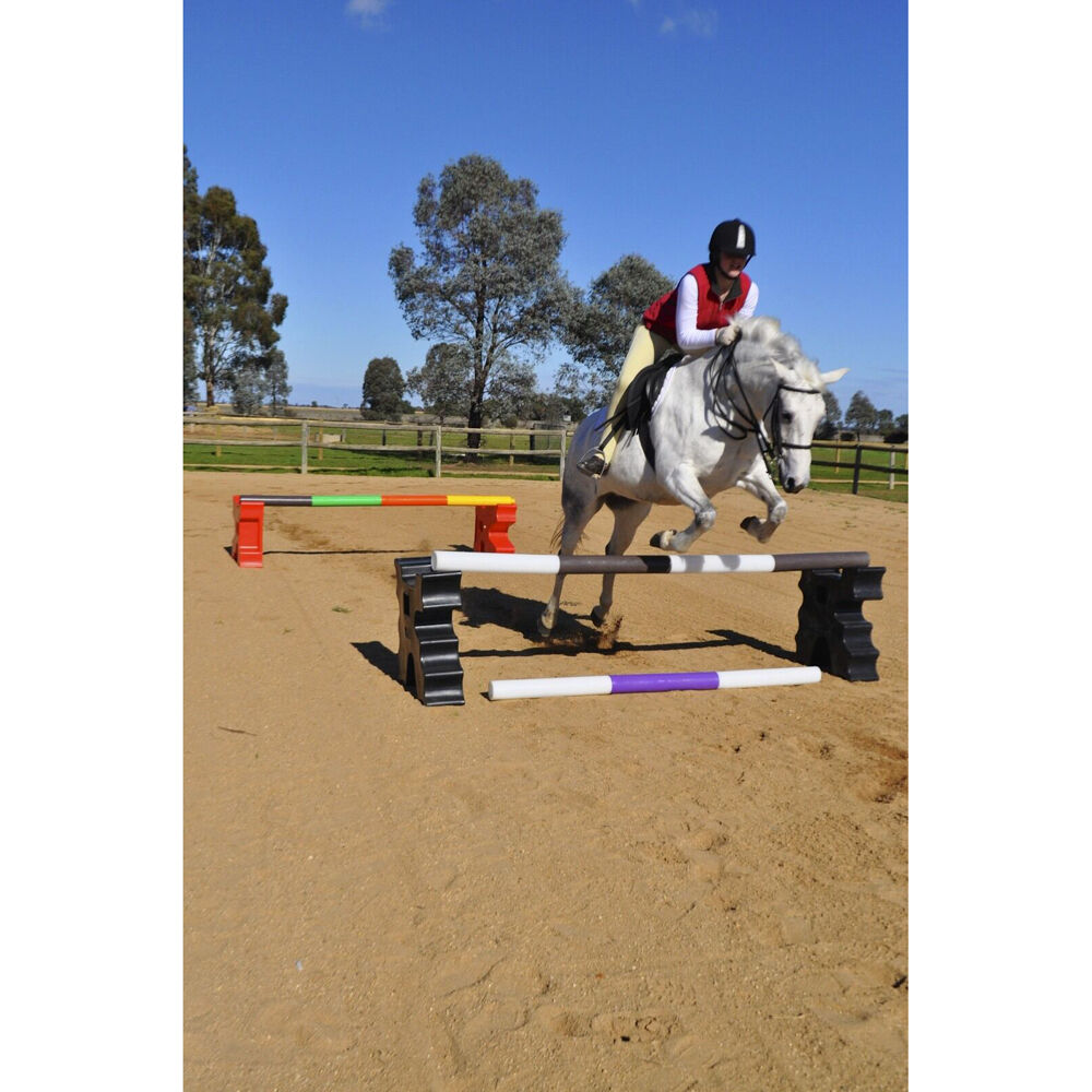 2pc AgBoss Equestrian Show Jumping Cavaletti Jump Blocks Versatile Black