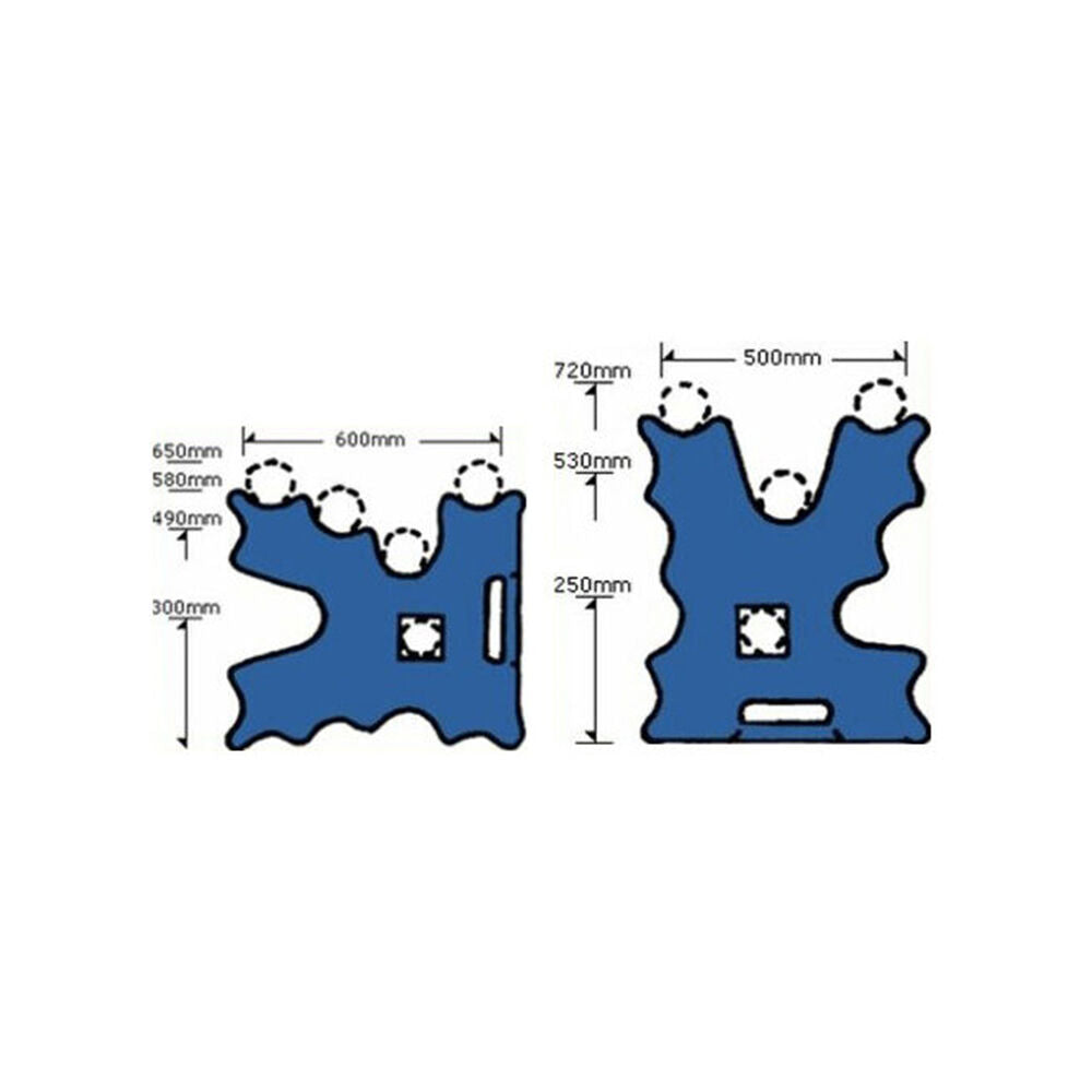 2pc AgBoss Equestrian Show Jumping Cavaletti Jump Blocks Versatile Purple