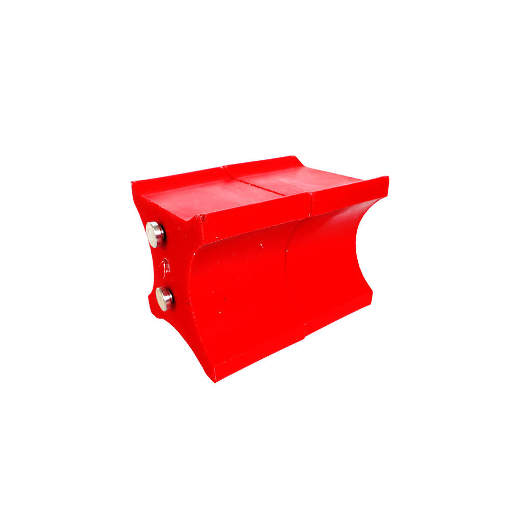 2x 2pc AgBoss Equestrian Show Jumping Keyhole Jump Cup Inserts Red