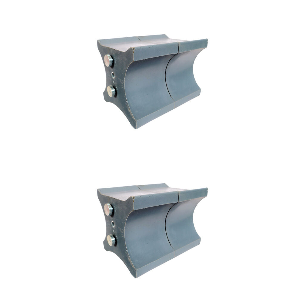 2x 2pc AgBoss Equestrian Show Jumping Keyhole Jump Cup Inserts Grey