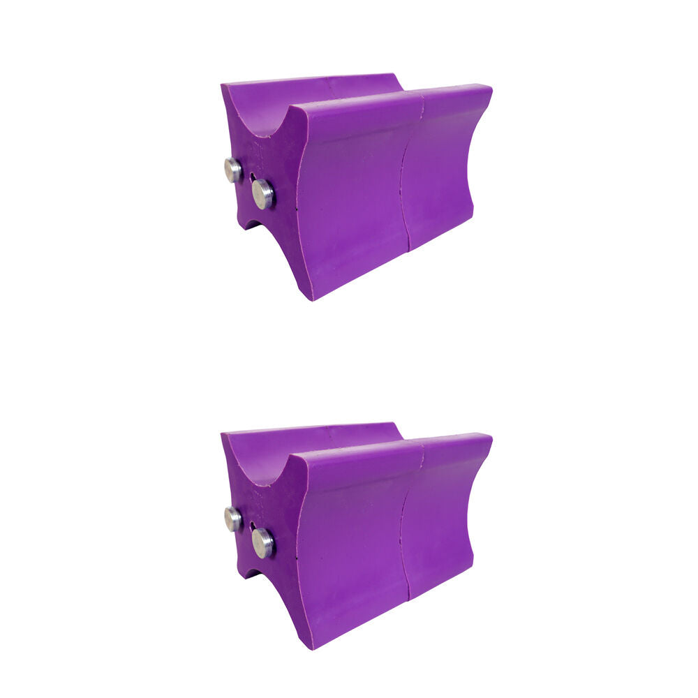 2x 2pc AgBoss Equestrian Show Jumping Keyhole Jump Cup Inserts Purple