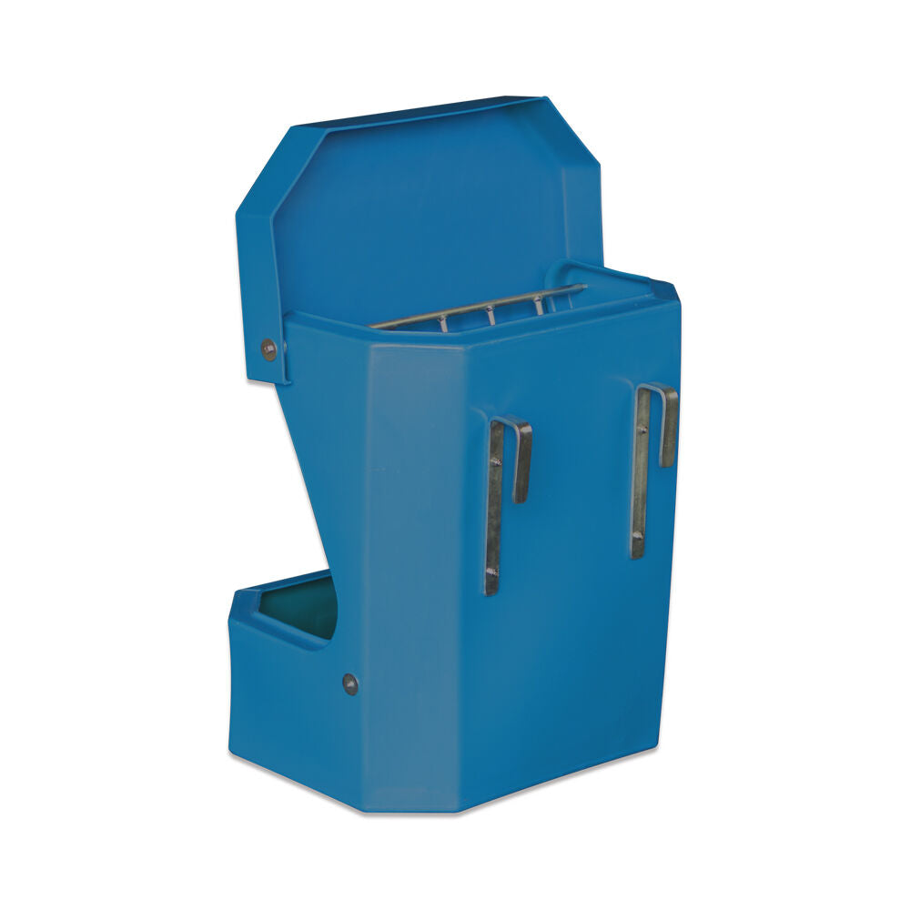 AgBoss Equine and Livestock Hay Rack Feeder With Lid 66x57cm Teal