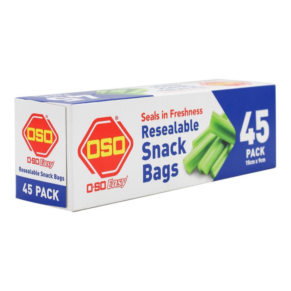 720pc Oso Easy Resealable Plastic Snack Bags Clear 15x9cm