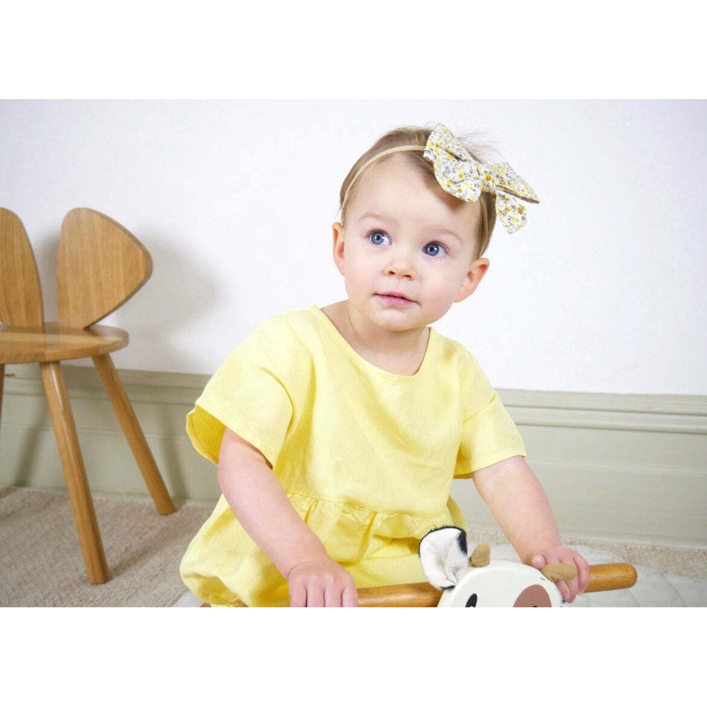 Ponchik Linen Romper Sunshine Size 3-6m