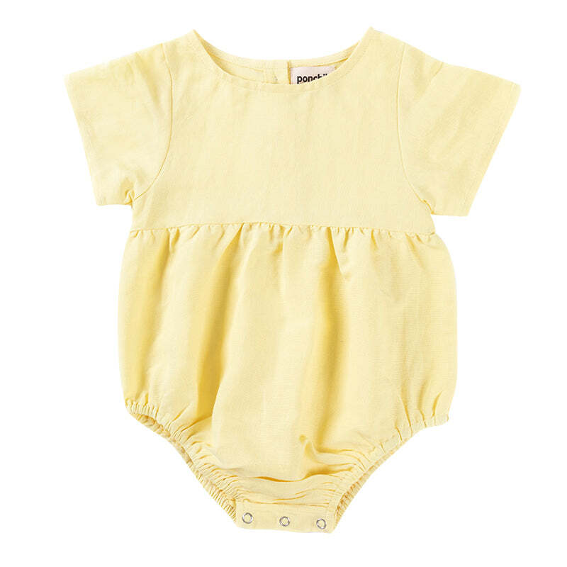 Ponchik Linen Romper Sunshine Size 6-12m