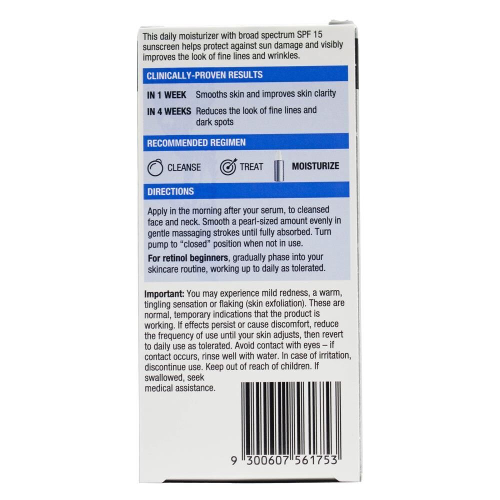 3PK Neutrogena 29ml Retinol Day Rapid Wrinkle Repair Moisturiser