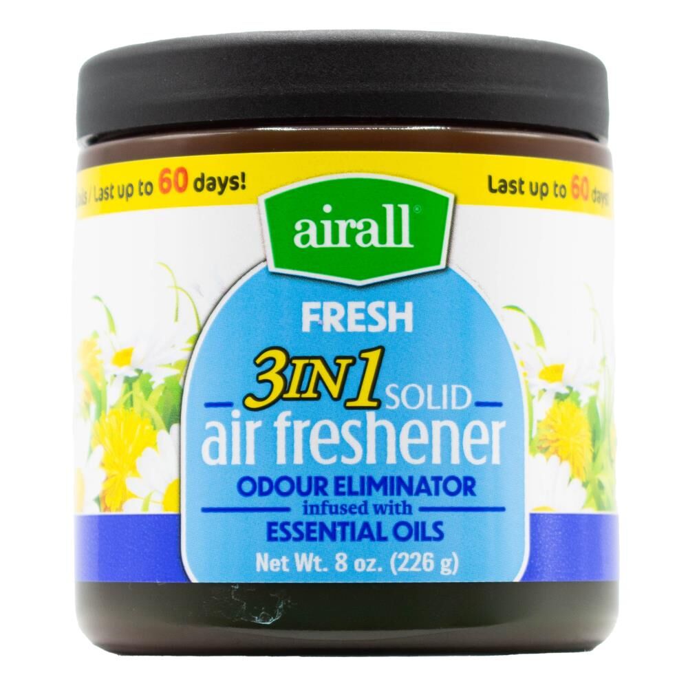 6PK Airall  3in1 Air Freshener w/ Essential Oils - Fresh