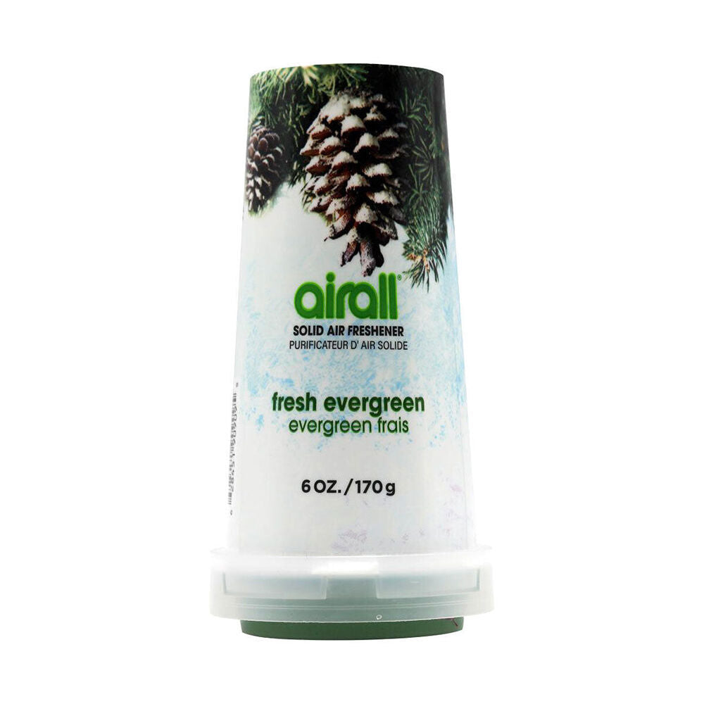 12PK Airall 170g Solid Air Freshener Evergreen Home Room Fresh Fragrance