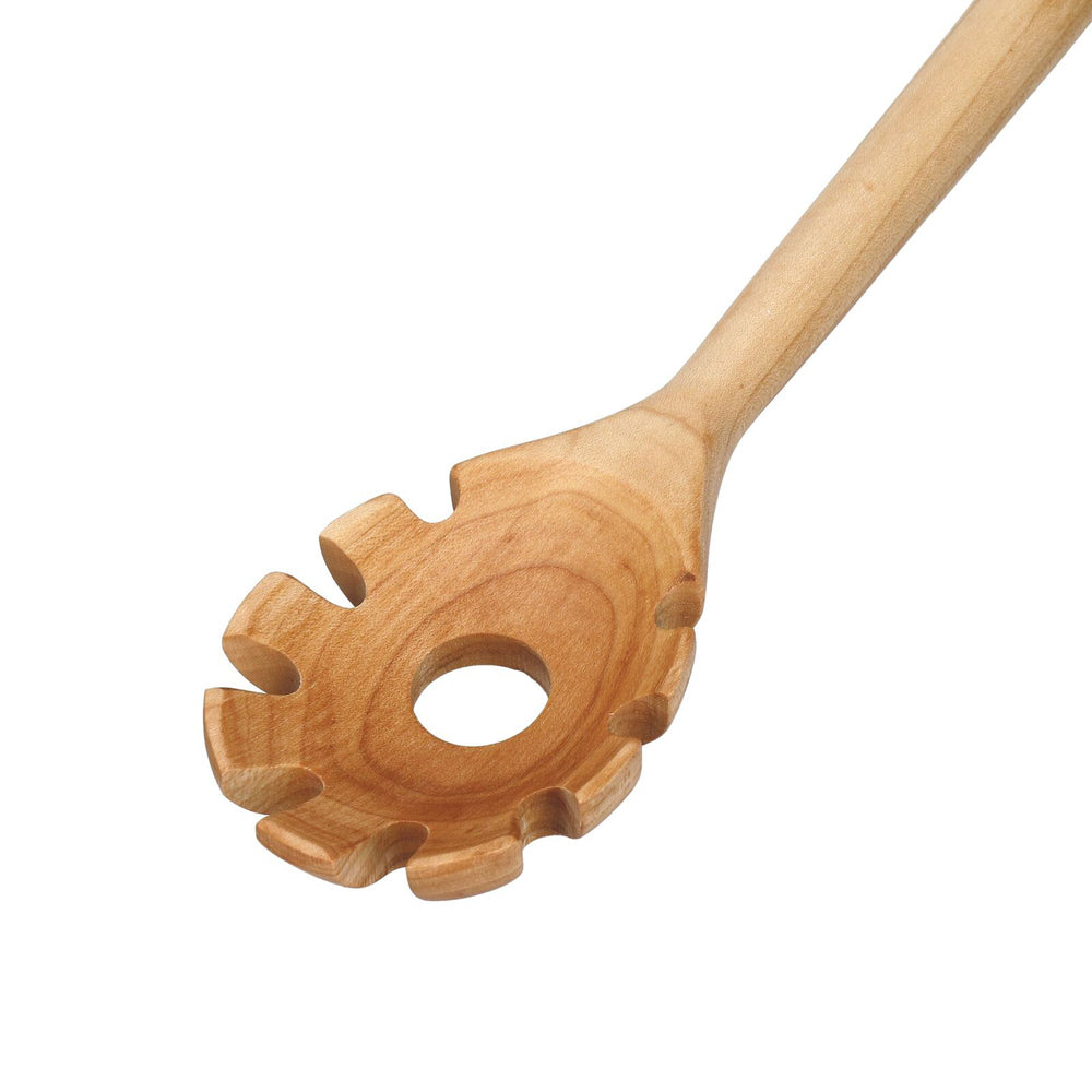 2PK KitchenAid Maple Pasta Fork Cooking Utensil 32cm - Light Wood