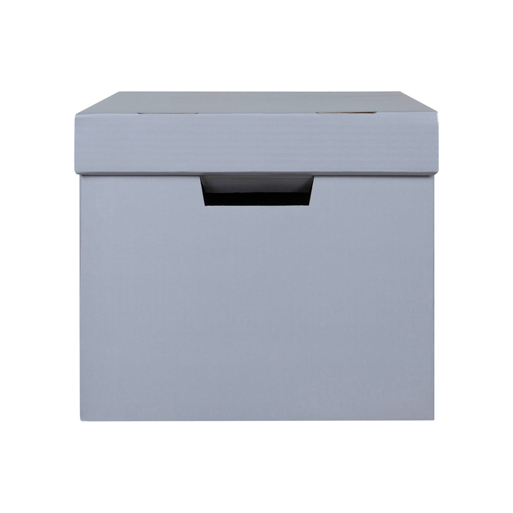 3PK Marbig 41.5cm Archive Box Document Holder w/ Lid - Grey