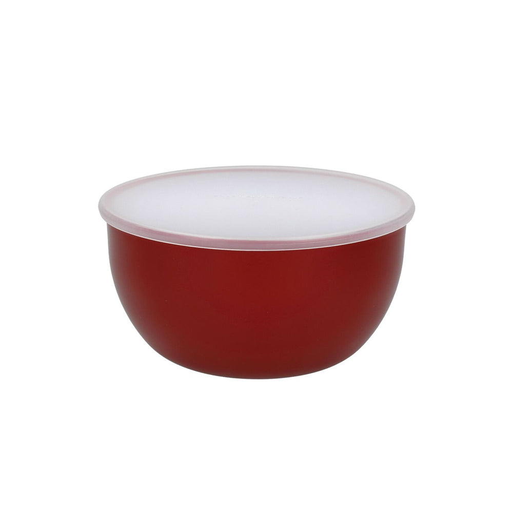 2x 4pc KitchenAid Plastic Mixing Prep Bowls w/Lids - Emp Red