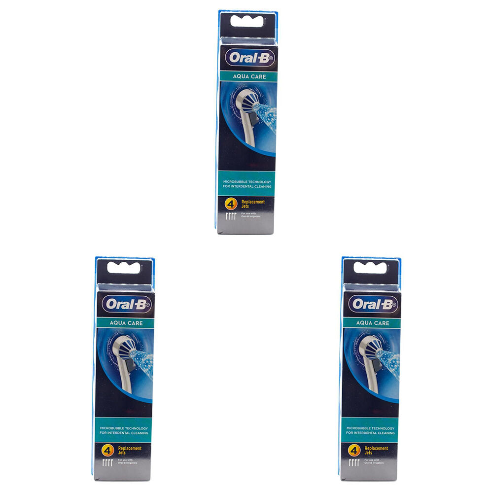 3x 4pc Oral B Replacement Jets For Oral B Irrigators Aqua Care