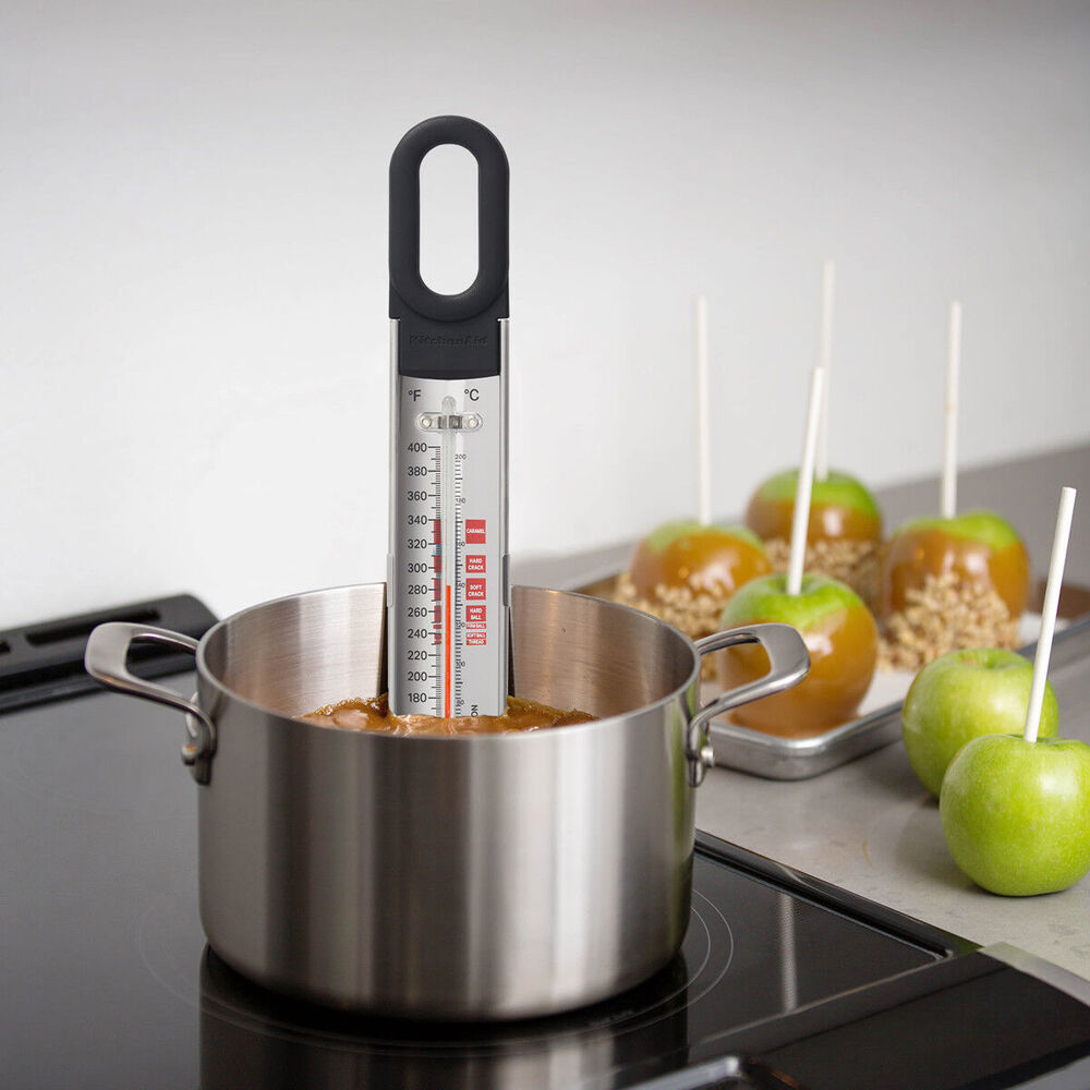 2PK KitchenAid Caddy Paddle Cooking Thermometer Stainless Steel 31cm Silver/BLK